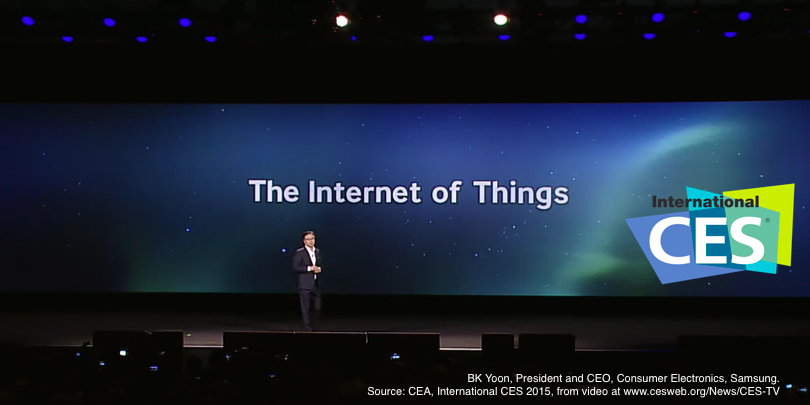 BK Yoon Keynote CES 2015 – Source: CEA, CES 2015, from video at http://www.cesweb.org/News/CES-TV