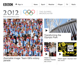 BBC Olympics 2012 screenshot